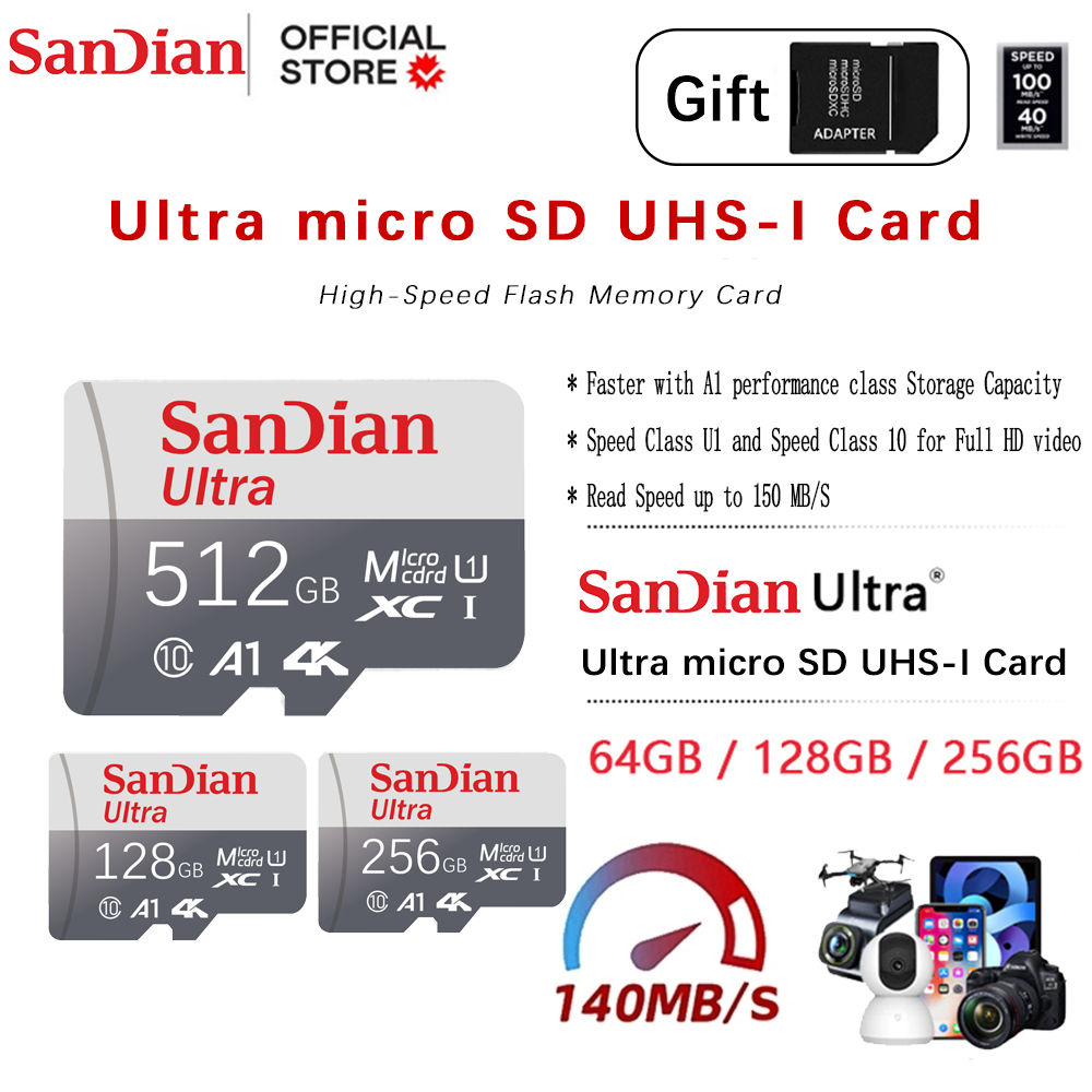 128GB Micro TF SD Card High Sp - đánh giá và giá Drone Camera Waterproof