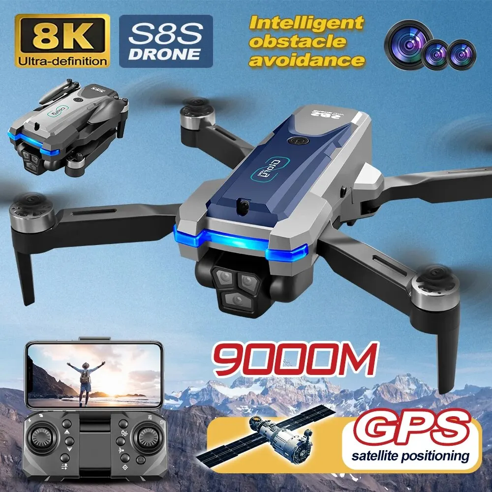 S8S GPS Drone 5G Wifi 8K HD Du - đánh giá và giá Drone Camera Wide Angle